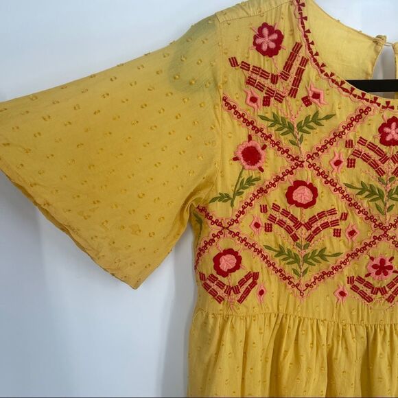 Blue Rose Peasant Blouse  - Picture 3 of 8